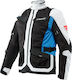 Dainese Desert Tex Sommer Herren Motorradjacke Glacier-Gray/Black/Performance-Blue