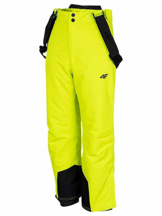 4F HJZ22-JSPMN001-45S Παιδικό Παντελόνι Σκι & Snowboard Κίτρινο