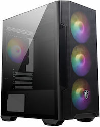 MSI MAG Forge M100R Gaming Micro Tower Computer Case with RGB Lighting Black