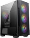 MSI MAG Forge M100A Gaming Micro Tower Carcasă PC cu Panou Lateral și Iluminare RGB Neagră