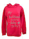Brilliant Days Women's Hooded Fuchsia Sweatshirt