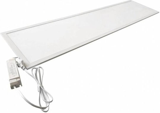 123led Paralelogram Încastrat Panou LED Putere 40W cu Alb Natural Lumini 120x30cm.