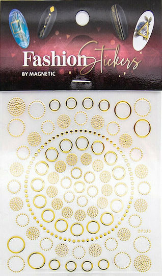 Magnetic Nail Design Autocolante cu design pentru Unghii în Culoarea Auriu