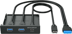 Graugear G-MP01 USB-HUB Multi USB 3.2 Gen2 Type-C