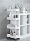 Next Next Lebensmittelregale Kunststoff 4 Ebenen Gray 40x12.5x86cm