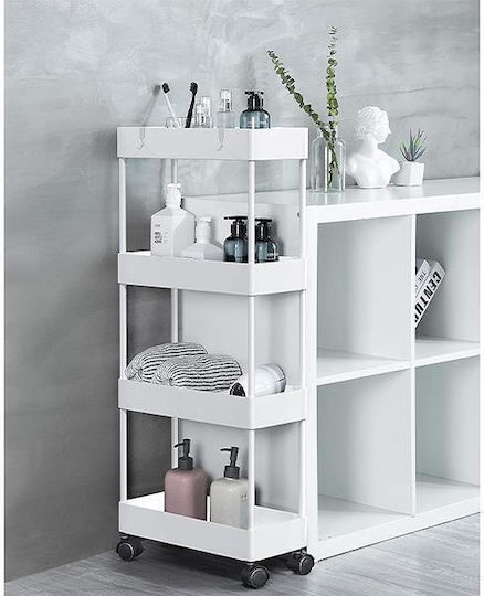 Next Next Lebensmittelregale Kunststoff 4 Ebenen Gray 40x12.5x86cm