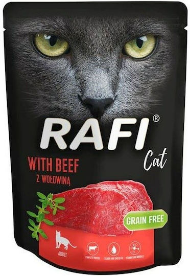 Dolina Noteci Rafi Cat Adult Υγρή Τροφή για Ενήλικες Γάτες σε Φακελάκι με Μοσχάρι χωρίς Σιτηρά & Γλουτένη 300gr