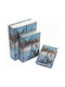 Etoile Set Cutii Decorative Lemnoase În formă de carte 3buc