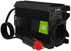 Green Cell Inverter Αυτοκινήτου 300W για 12V DC με 1xUSB