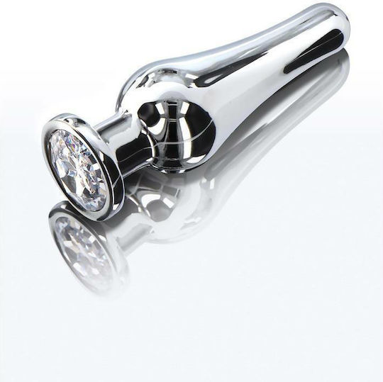 ToyJoy Diamond Bum Bijou Anal Plug Large Silver 13cm