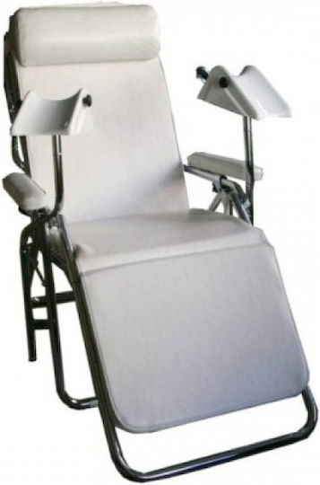 Marinopoulos Blood Drawing Chair 1051-A In White Colour