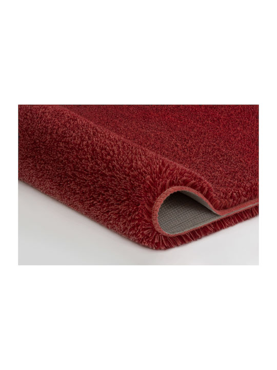 Kleine Wolke Badematte Synthetisch,Polyester/Cotton/Leather Rund Relax 5405332104 Bordeaux 47x47cm