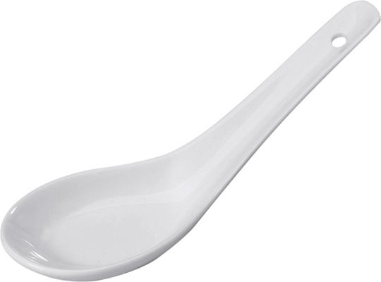 GTSA Lingură din porțelan alb 12.5x4.5cm.3.5cm. Articol de Servire Comercială 12.5x4.5x3.5εκ. 50 buc