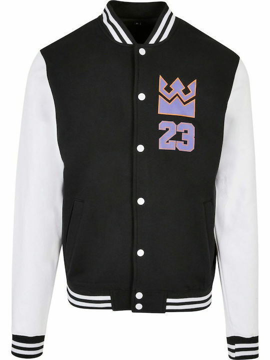 MT2379 Collegejacke Jacke Schwarz