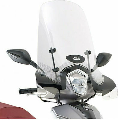 Givi Motorcycle Windshield & Windscreen Transparent Visor for Sym Symphony 125 / Symphony 200 / Symphony 50 7067A