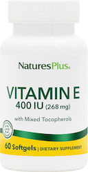 Nature's Plus Vitamin E 268mg 60 Μαλακές Κάψουλες