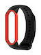 Tech-Protect Icon Armband Silikon mit Pin Black / Red (Mi Smart Band 5/Mi Smart Band 6) TPRIB6BR