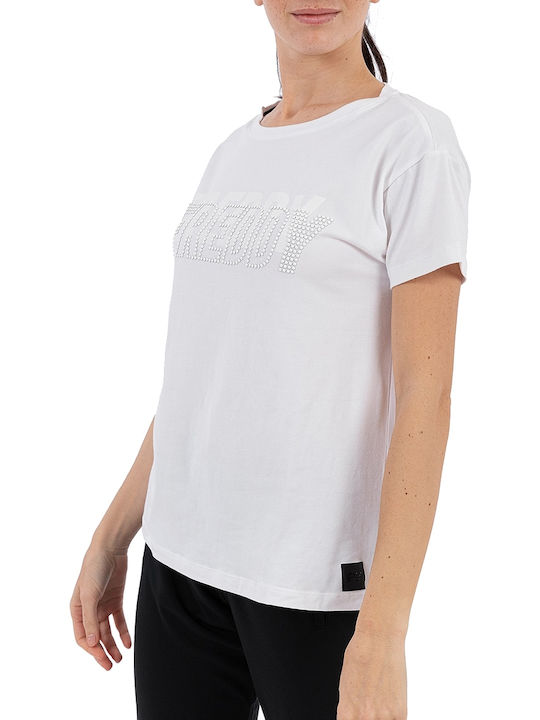 Freddy Damen T-Shirt Weiß