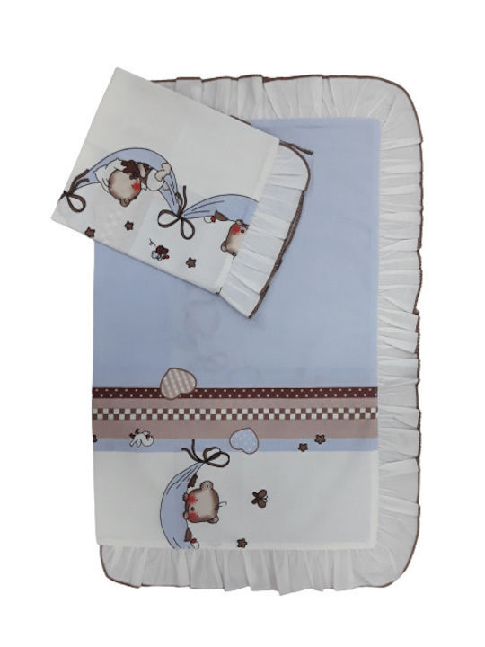 Beboulino Set Fete De Pernă Pentru Bebeluşi Albastru Deschis 28x43cm