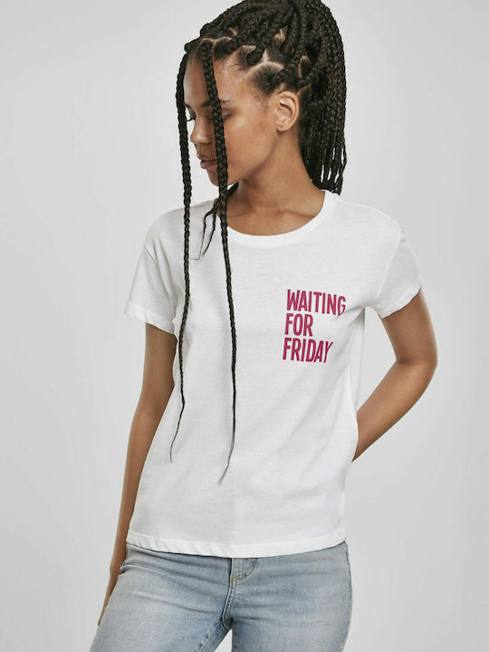 Waiting For Friday Γυναικείο T-shirt Λευκό