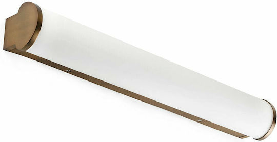 Faro Barcelona Danubio Modern Lamp Bathroom with Integrated LED and Warm White Light Bronze 57.5x9cm