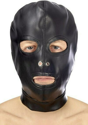 Fetish Hood Eyes & Mouth With Strap