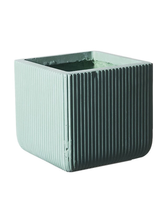 Supergreens Stripe Pot Green 44x38x38cm