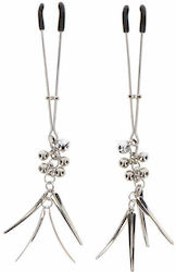 Taboom Nipple Clamps Jewel Tweezer Nipple Clamps Silver