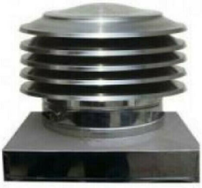 Cosmovent Chimney Crown 32Χ32cm Inox 200mm Silver