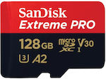 Sandisk Extreme Pro microSDXC 128GB Clasa 10 U3 V30 A2 UHS-I cu adaptor