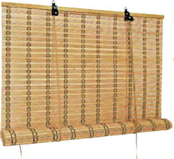 Grasher Shade Blind Bamboo in Brown Color L120xH180cm