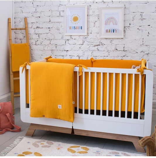Funna Baby Baby Duvet Cover Set With Pillowcase Yellow 110x150cm