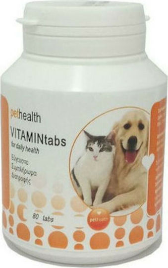 PetHealth Multivitamins for Dogs in Tablets 80 tabs for General Health