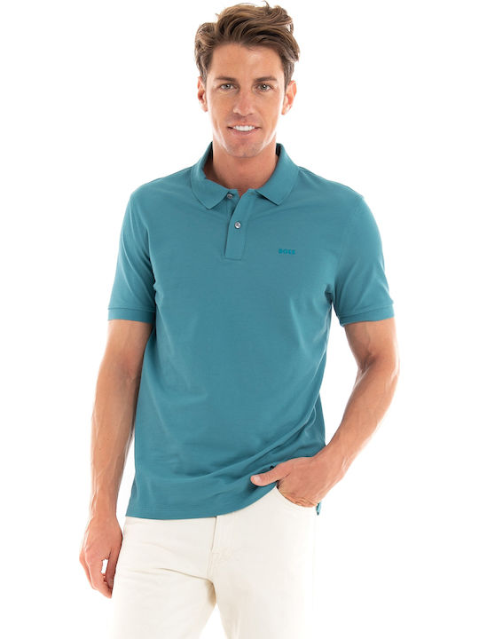 Boss Pallas Polo Herrenbluse Kurzarm Grüne
