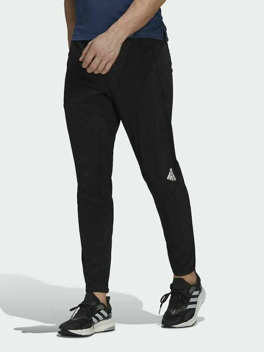 Adidas Παντελόνι Φόρμας με Λάστιχο Μαύρο