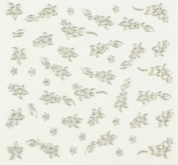 Various Stickers with Design,art stickers for Nails in Silver Color Various Stickers with Design,art stickers for Nails in Silver Color