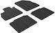 Gledring Set of Front and Rear Mats 4pcs for Renault Espace 2015 Black
