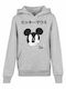 Fleece Kinder-Sweatshirt mit Kapuze und Taschen Grau
