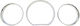 Carner Δαχτυλίδια Καντράν για Mercedes-Benz E-Class W124 1985-1995 Χρώμιο