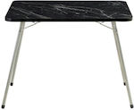 Klikareto Metallic Foldable Table for Camping Folding 62x60x80cm Black