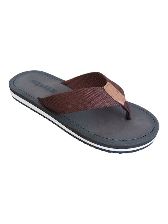 Jomix Ανδρικά Flip Flops Καφέ