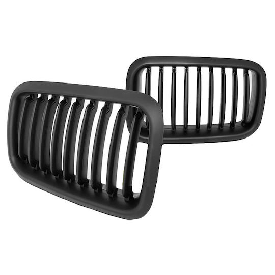 Carner Καρδιές Μάσκας για Bmw 3 E36 1990-1996 Μαύρο Ματ με 9 Γραμμές 2τμχ