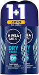 Nivea Men Dry Fresh Αποσμητικό 48h σε Roll-On 2x50ml