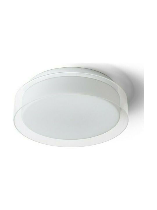 Rendl Light Studio Venice Outdoor Ceiling Flush Mount with Integrated LED in White Color R13685
