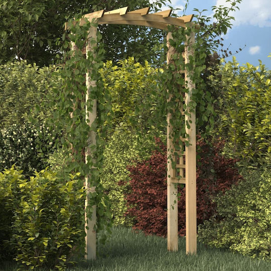 Garden Arch from Wood in Brown Colour 110x60x210cm