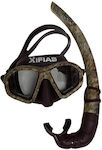 Diving Mask and Silicone Snorkel Set Xifias Sub 808MA