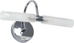 GloboStar Paola Lamp Bathroom Silver 31x15cm GloboStar Paola Lamp Bathroom Silver 31x15cm