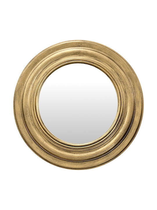 ArteLibre 1412-G Καθρέπτης Τοίχου με Χρυσό Πλαστικό Πλαίσιο Mήκους 76.2cm