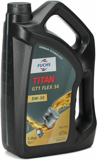 Fuchs Titan GT1 Flex 34 Car Oil 5W-30 5lt
