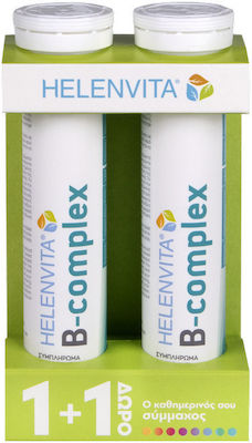 Helenvita B-Complex Vitamin for Energy, Immune System Boost, Hair, Skin & Nails 40 eff. tabs